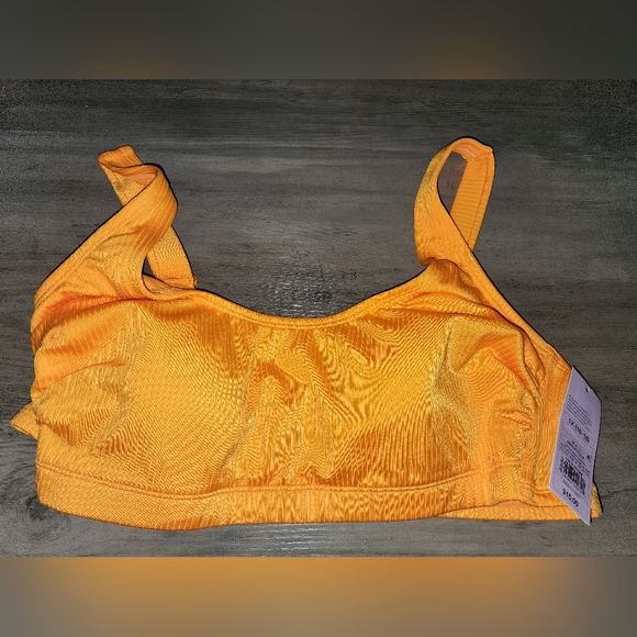 New Wild Fable 1X orange bathing suit top - Picture 1 of 3